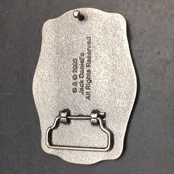 2005 Jack Daniels Old No.7 Brand  Gray/Black Metal Belt Buckle. - Picture 5 of 8